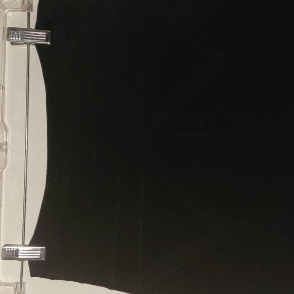 BEBE High Waisted Black Bodycon Bandage Skirt - Picture 3 of 7